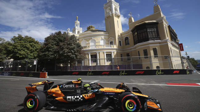 Lando Norris dominó el tercer y último libre del GP de Azerbaiyán