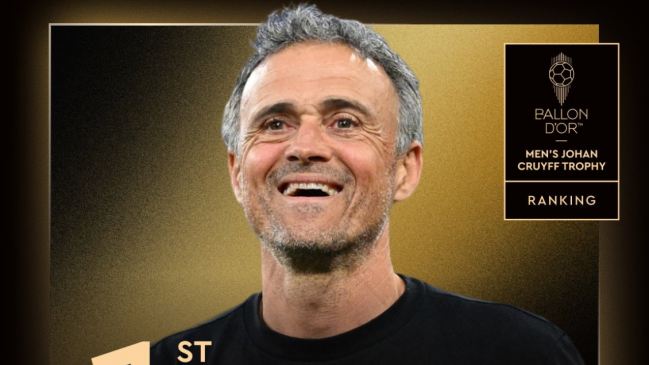 Luis Enrique fue premiado con el Trofeo 