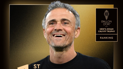   Luis Enrique fue premiado con el Trofeo 