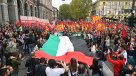 Protestas en favor de Palestina se extienden por Italia con bloqueos y huelgas