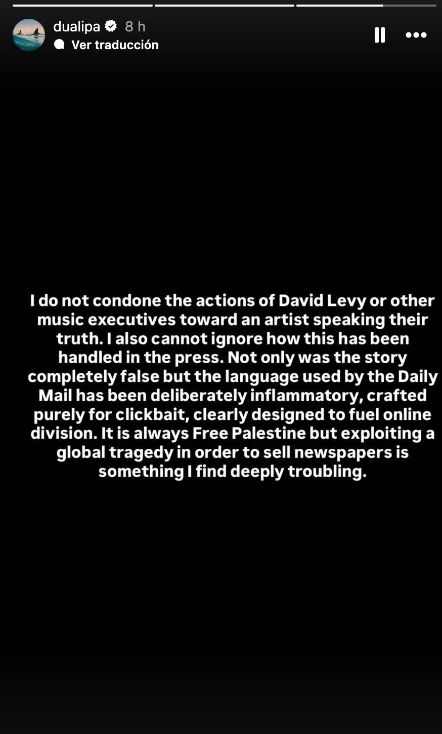 Dua Lipa desmiente haber despedido a su manager 