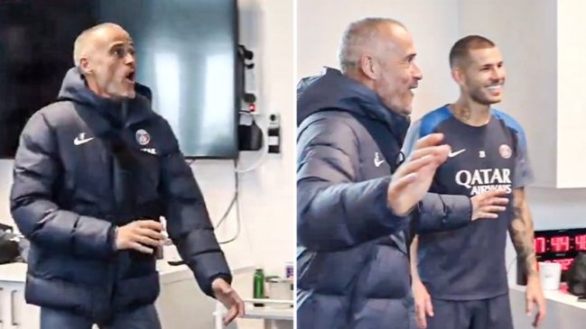 [VIDEO] La divertida reacción de Luis Enrique al ver a Dembélé con su Balón de Oro