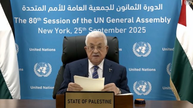 Mahmud Abás ante la ONU: 
