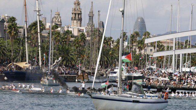 Una decena de barcos de la Flotilla de la Libertad zarpará para intentar llegar a Gaza