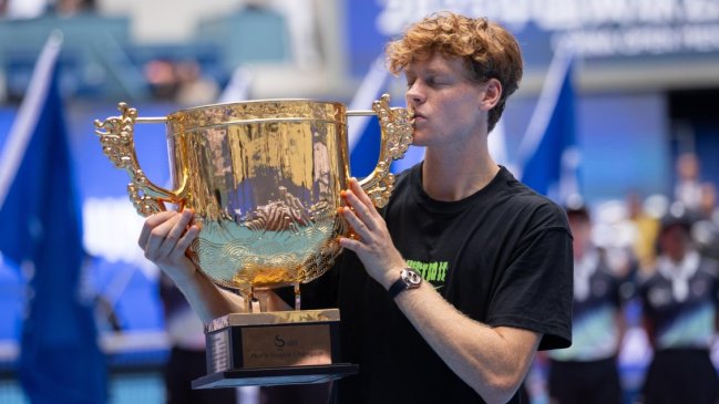 Jannik Sinner venció a Tien y logró su segunda corona en el Abierto de China