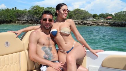   Las románticas vacaciones de Mauricio Isla y su novia Emily Matute 