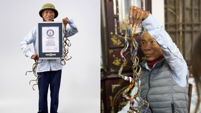 Hombre batió Récord Guinness al tener las uñas más largas del mundo