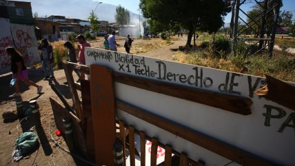   Ante inminente desalojo, habitantes de toma 