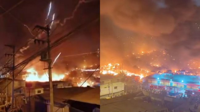 Catástrofe en Lima: Incendio afecta fábrica de pirotecnia y deja al menos 80 viviendas destruidas