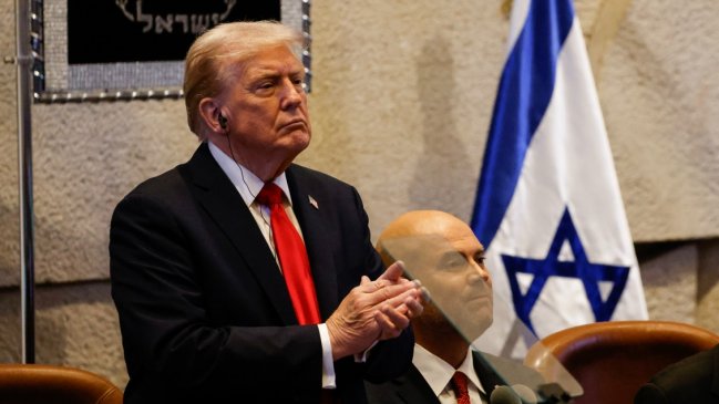 Trump aseguró en Israel que ayudará a la reconstrucción de Gaza