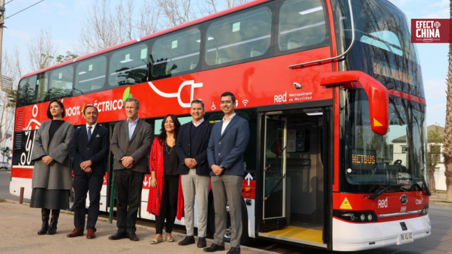 Electromovilidad a dos pisos: Chile amplía su flota con apoyo tecnológico de China