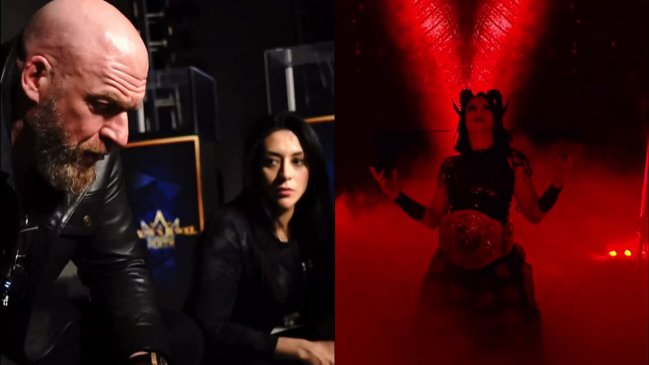 [VIDEO] ¡Enorme! Stephanie Vaquer recibió consejos de Triple H en su histórica entrada de Crown Jewel