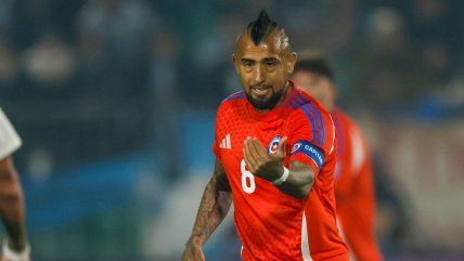   Arturo Vidal alentó a Marruecos durante la final con Argentina en el Mundial Sub 20 