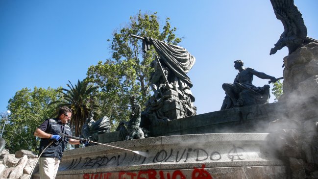 La vandalizada Fuente Alemana 
