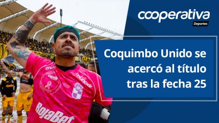   Cooperativa Deportes: Coquimbo Unido se acercó al título tras la fecha 25 