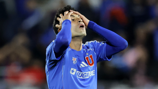 [VIDEO] El travesaño le negó a Altamirano el empate de la U ante Lanús en la Sudamericana