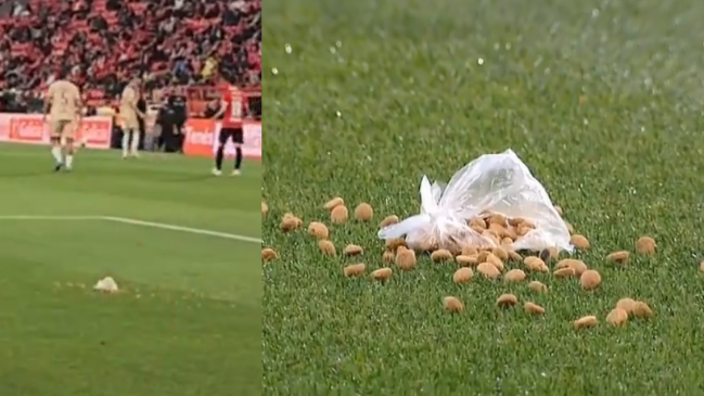 Hinchas de Independiente arrojaron comida para perro a sus propios jugadores