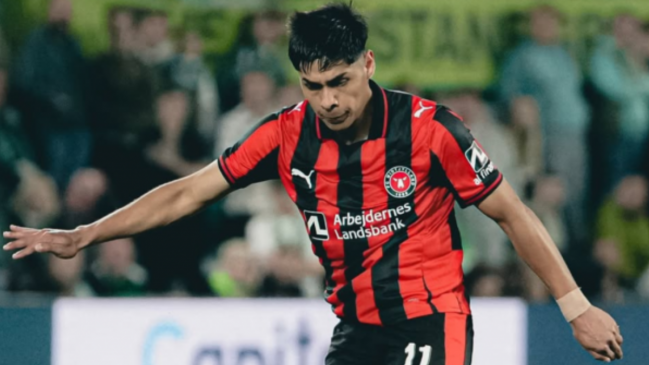 Darío Osorio fue titular en la goleada de Midtjylland sobre FC Fredericia