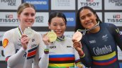 Mina Sato se colgó el oro en la final del keirin en Peñalolén