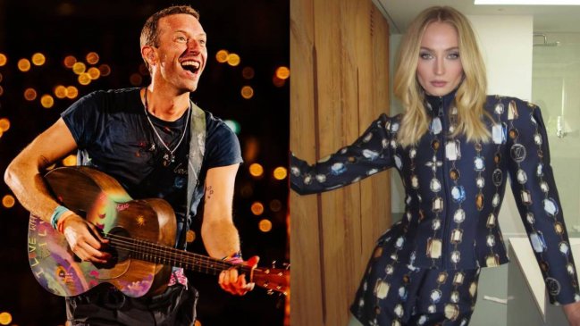 Reportan inesperado romance entre Chris Martin y Sophie Turner