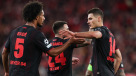 Bayer Leverkusen celebró su primer triunfo en Champions y estiró la negativa racha de Benfica