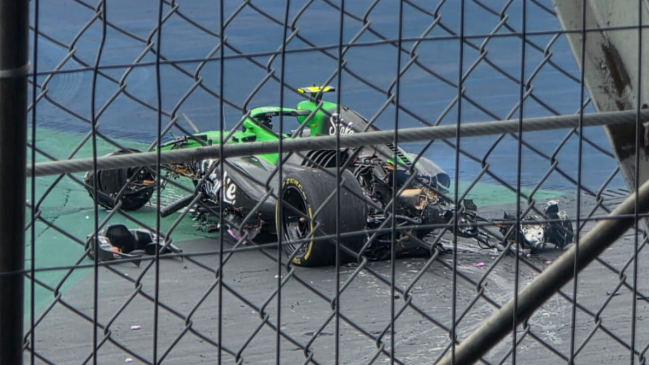 [VIDEO] El impactante choque de Gabriel Bortoleto en el sprint del GP de Brasil