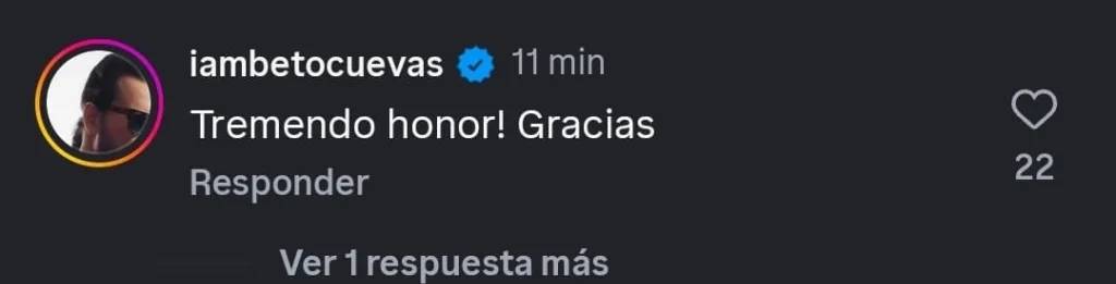 Beto Cuevas reaccionó a cover de Dua Lipa Beto Cuevas reaccionó a cover de Dua Lipa