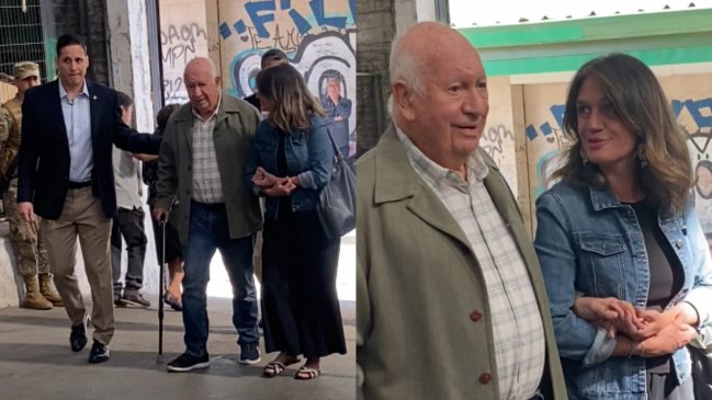 A sus 87 años, Ricardo Lagos votó asistido por una hija