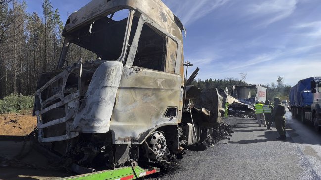 Quemaron un camión en ataque incendiario en Nueva Imperial