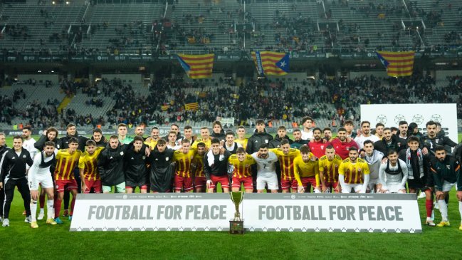 Cataluña venció a Palestina en un festivo partido por la paz