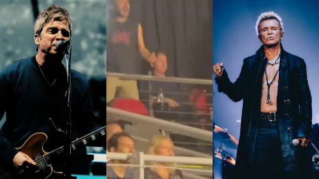 Oasis en Chile: Noel Gallagher fue visto en el concierto de Billy Idol