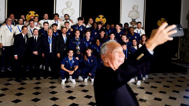 Presidente de Portugal recibió a la selección sub 17 que ganó el Mundial de Catar