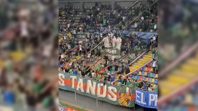 [VIDEO] Hinchas de Audax Italiano se burlaron del descenso de Unión Española