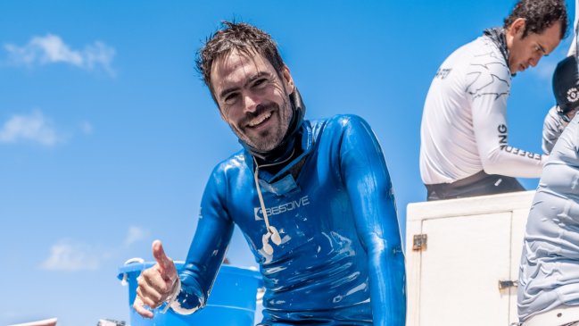 Chileno Sebastián Lira logró su segundo récord continental de apneismo