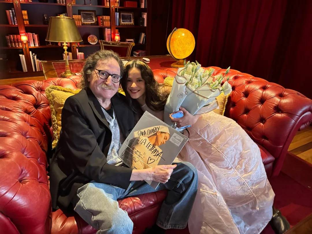 El encuentro de Rosalía y Charly García El encuentro de Rosalía y Charly García