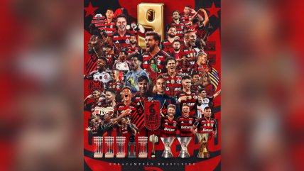   Erick Pulgar nuevamente gritó campeón con Flamengo tras conquistar el Brasileirao 