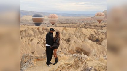   Las románticas postales de Junior Fernandes junto a su pareja en Capadocia 