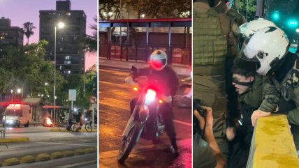 Hubo incidentes y detenciones en Plaza Italia post triunfo de Kast