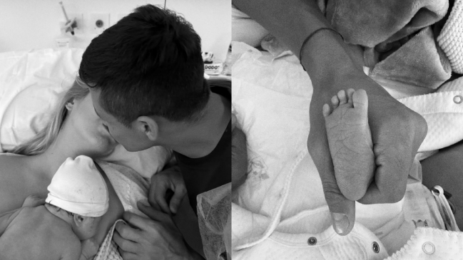 Alexis Sánchez y su pareja Alexandra Litvinova compartieron que ya fueron padres