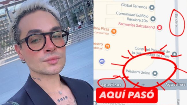 Dani Ride busca testigos tras denunciar agresión en el centro de Santiago