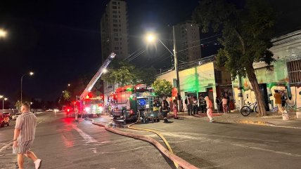   Incendio en cité dejó al menos 50 personas damnificadas en Santiago 