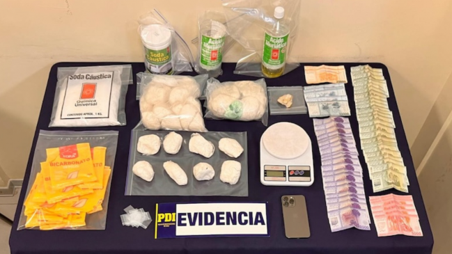 Angol: Detienen a mujer acusada de tener un laboratorio clandestino de drogas