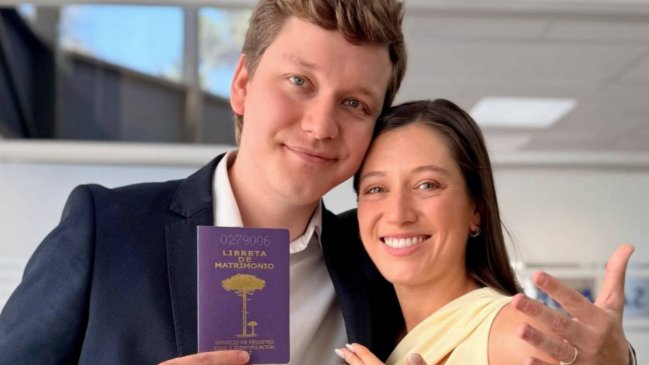 Periodista Darynka Marcic compartió emotivos registros de su matrimonio civil