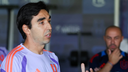   Francisco Meneghini dirigió su primer entrenamiento como director técnico de Universidad de Chile 