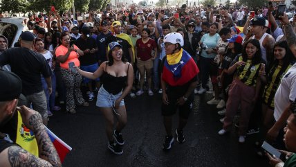 Así se celebró la captura de Maduro en la 