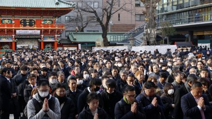   Japoneses rezaron para tener prosperidad en el primer día hábil de 2026 