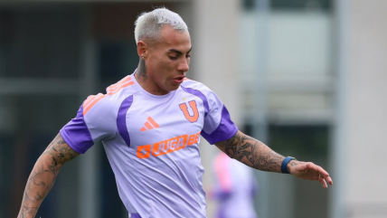   Con Eduardo Vargas a la cabeza: Plantel de la U tuvo su primer entrenamiento en la pretemporada 