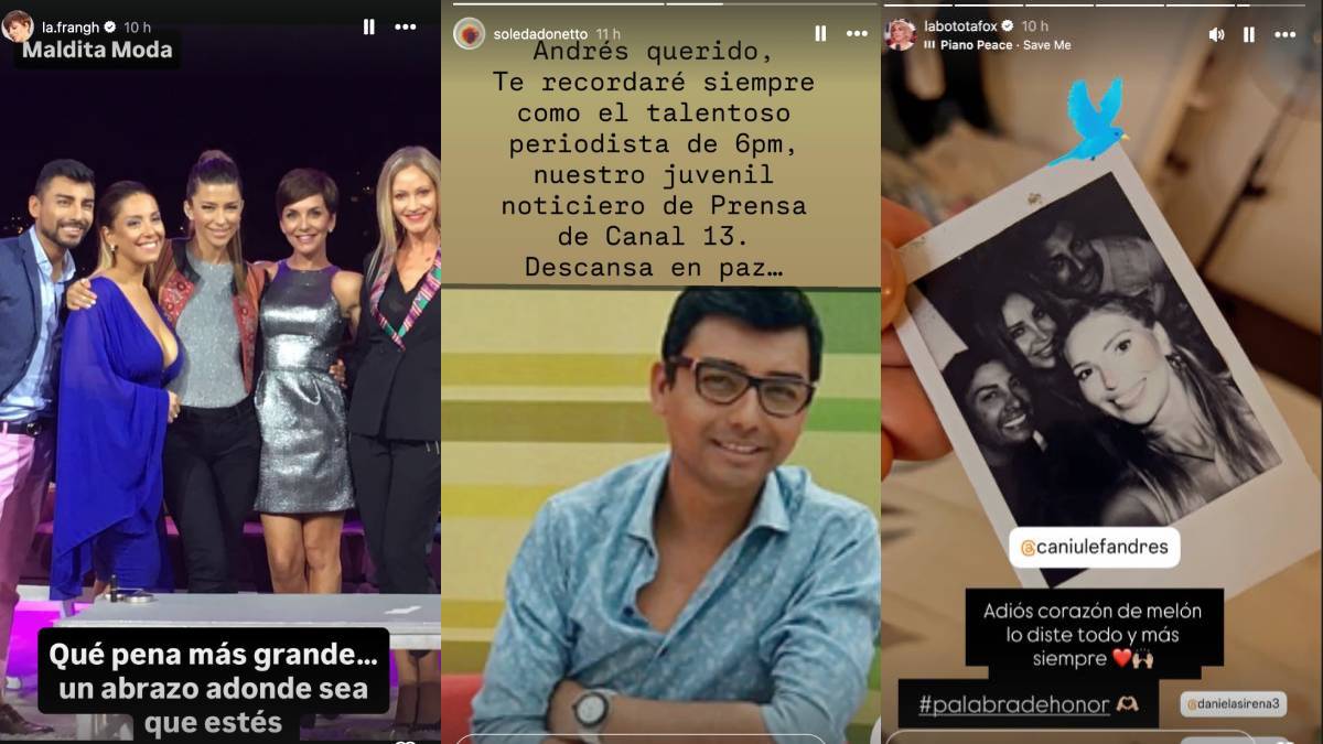 Figuras del espectáculo despidieron a Andrés Caniulef