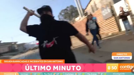   Equipo de Chilevisión recibió violentas amenazas en megatoma de San Antonio 