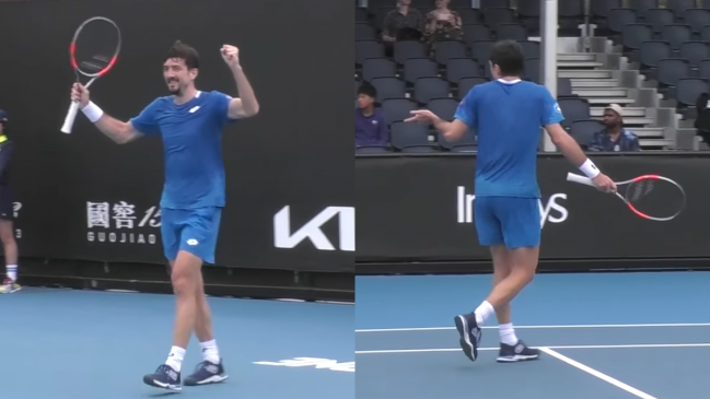[VIDEO] Increíble fail: Ofner celebró antes de tiempo y perdió en el Abierto de Australia